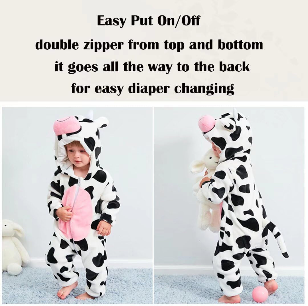 Toddler Halloween Dinosaur Costume - Infant Cosplay Romper for Ages 1-60 Months
