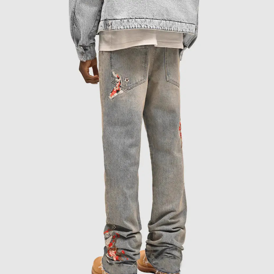 Men's Straight-Leg Denim Pants, European And American Street Style - New Era Fashion LLc