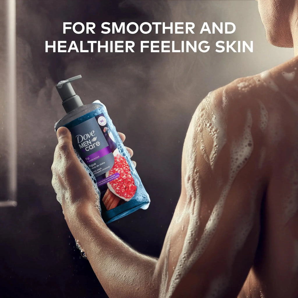 Moisturizing Body Wash for Men Fig + Cedarwood Plant-Based Cleanser, 26 Fl Oz