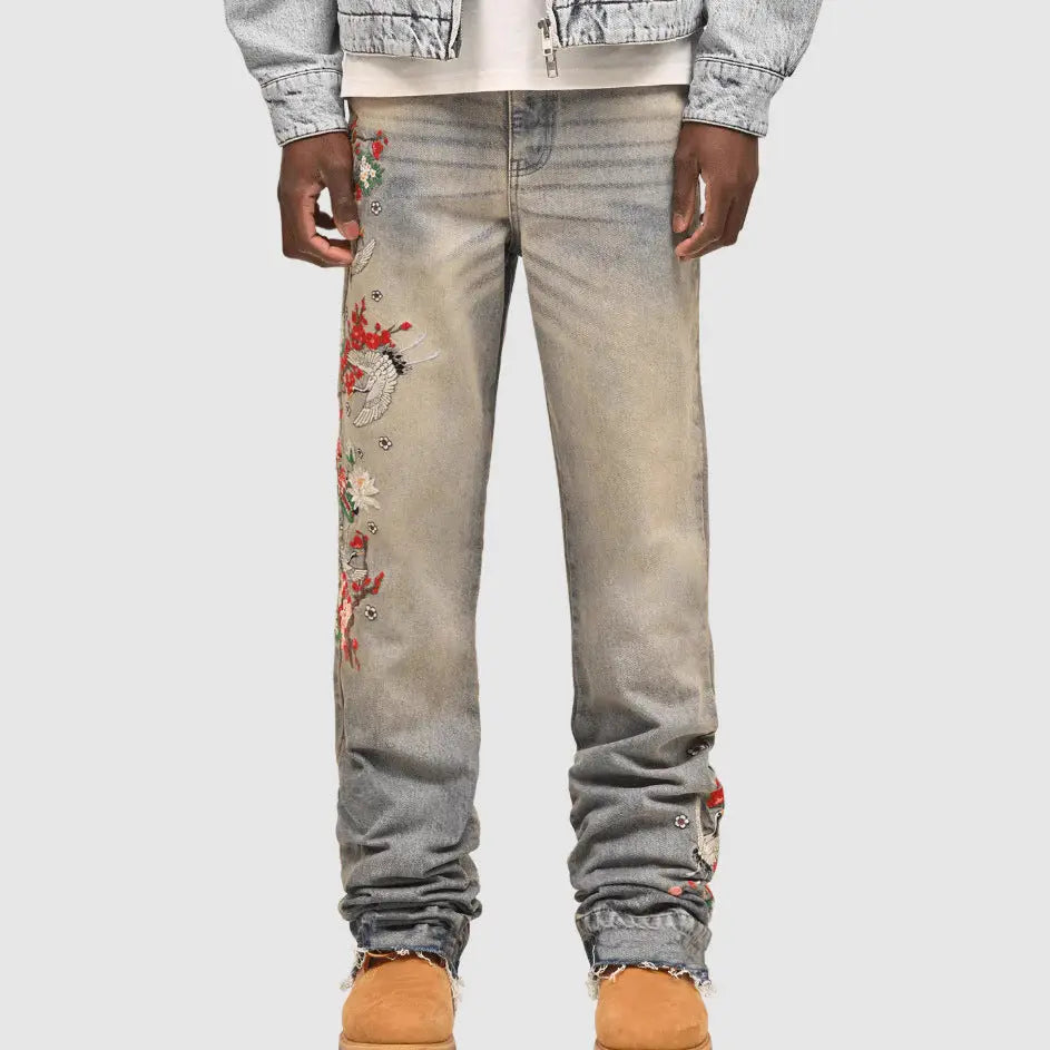 Men's Straight-Leg Denim Pants, European And American Street Style - New Era Fashion LLc