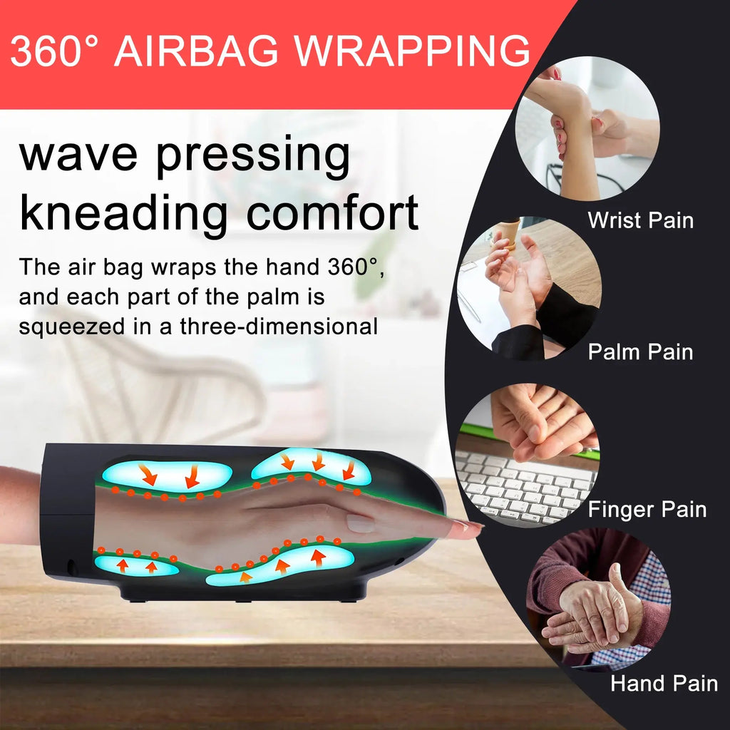Birthday Gifts for Women Hand Massager with Compression & Heating Gifts for Her/Him,Mens Gifts,Dad Gifts,Gifts for Mom/Dad/Her/Him