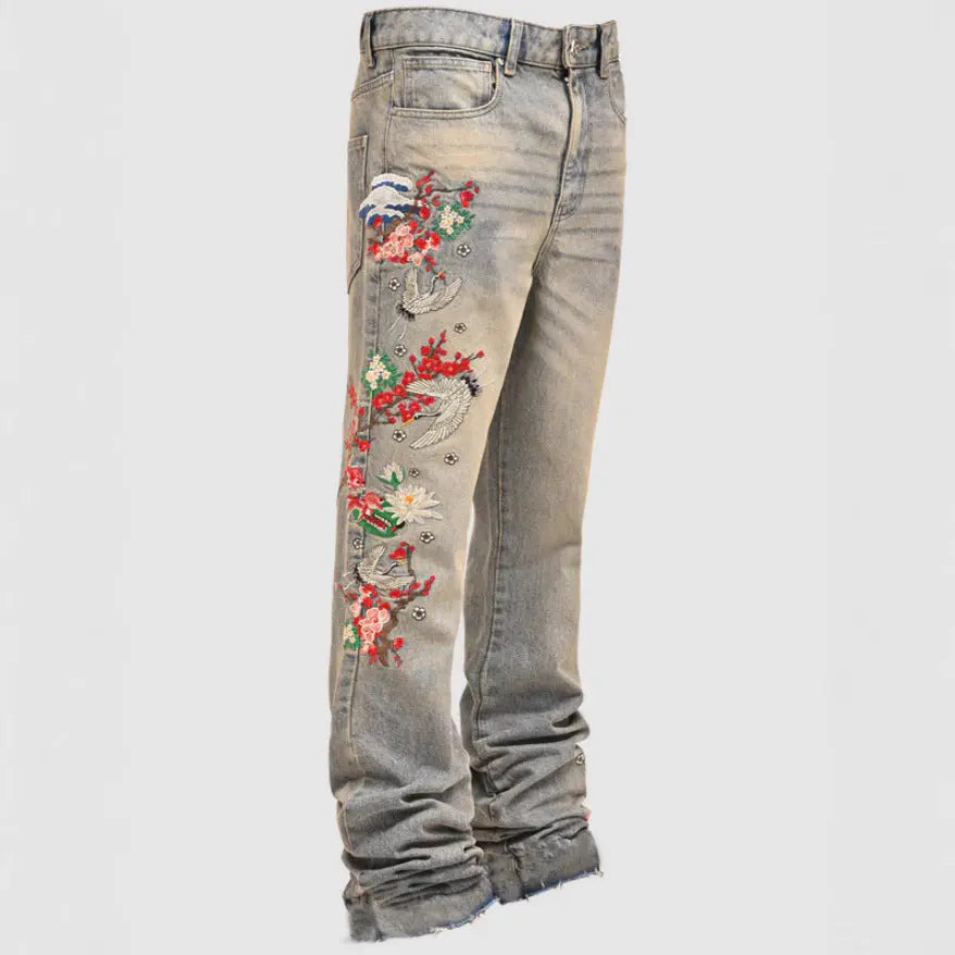 Men's Straight-Leg Denim Pants, European And American Street Style - New Era Fashion LLc