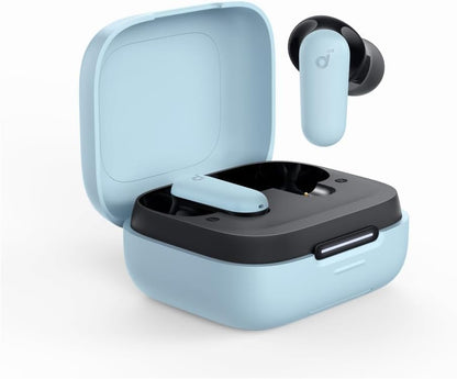 Soundcore P30I by  Noise Cancelling Earbuds, Strong and Smart Noise Cancelling, Powerful Bass, 45H Playtime, 2-In-1 Case and Phone Stand, IP54, Wireless Earbuds, Bluetooth 5.4 (Blue)