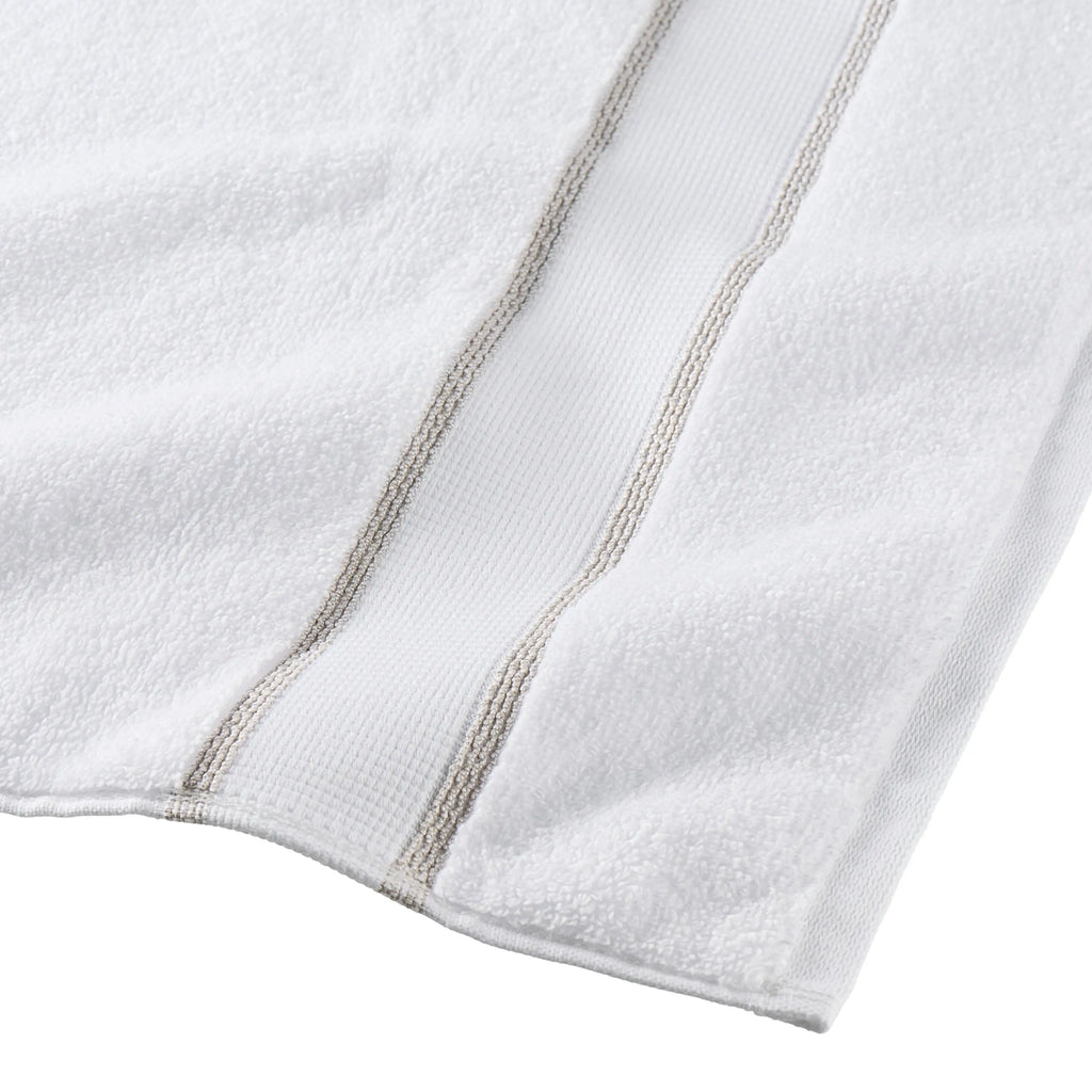 6-Piece Egyptian Cotton Striped Bath Coordinate Towel Set, Birchwood