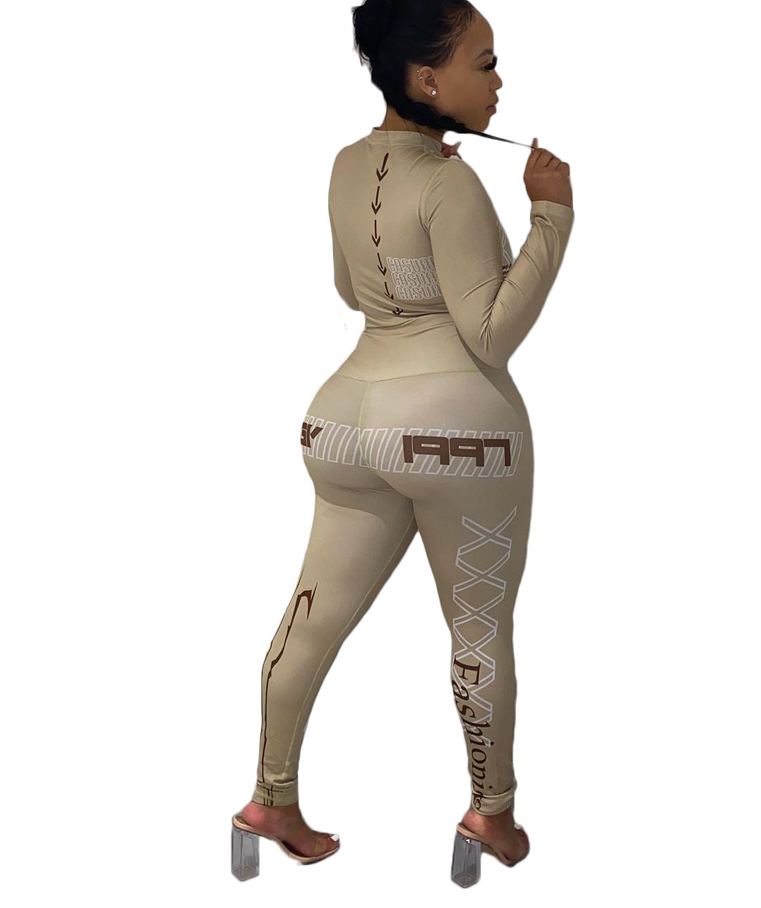 Letter Printing Two-piece Women's Clothing Cjdropshipping