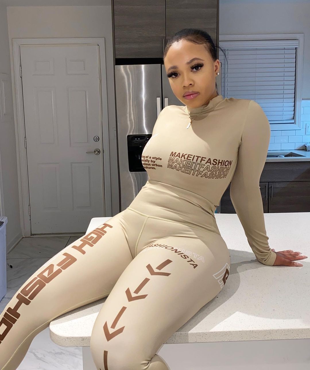 Letter Printing Two-piece Women's Clothing Cjdropshipping