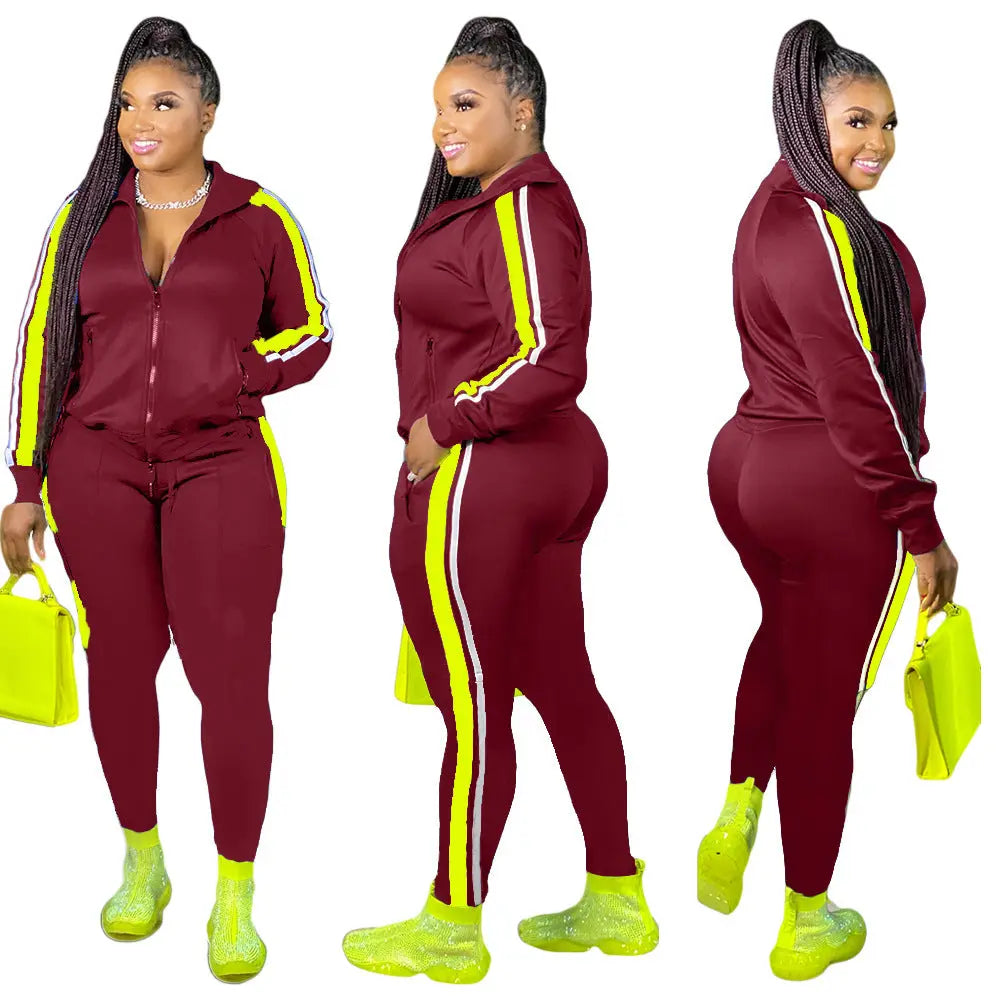 Casual stitching two-piece women's clothing - New Era Fashion LLc