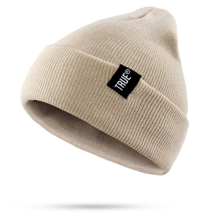 TRUE autumn and winter warm woven standard knitted hat ski caps headband cloth wool hat Cjdropshipping