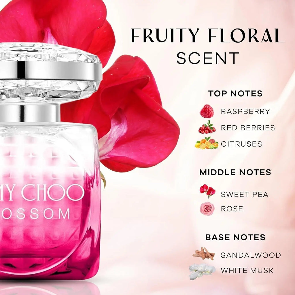 Women'S Perfume Set: Jimmy Choo Blossom (60Ml) + 2 Travel Perfume