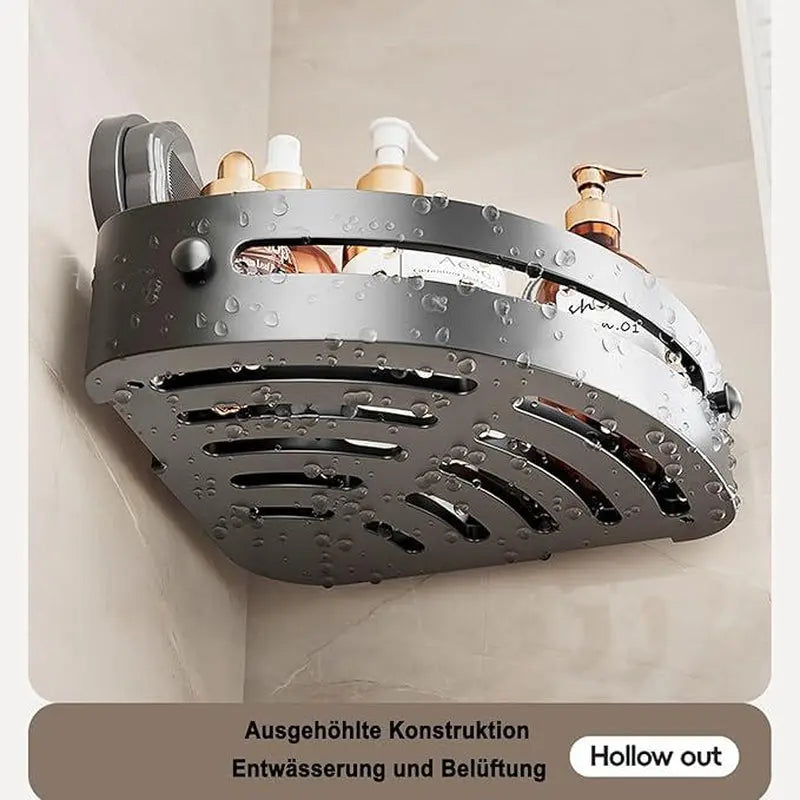 3-Pack Gun Gray Plastic Triangle Suction Cup Shower Caddy 3-Tier Corner Shelves No Drilling Bathroom Storage Rack 40Lbs Load Capacity