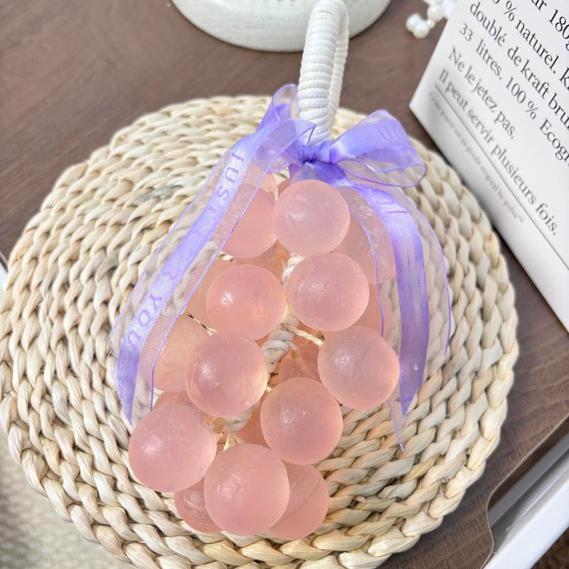 Grape Cluster Handmade Soap(25 Pcs), Suitable for Cleansing, Bathing, Hand Washing and Fragrance Pendant, Deep Cleansing, Oil Control, Smooth Light, Valentine'S Day Gift,Comes with Ribbon and Gift Box
