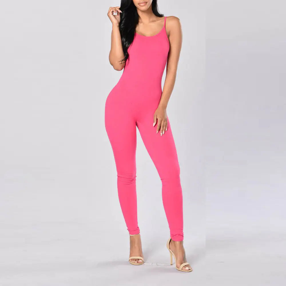 Sleeveless Jumpsuit with Straps