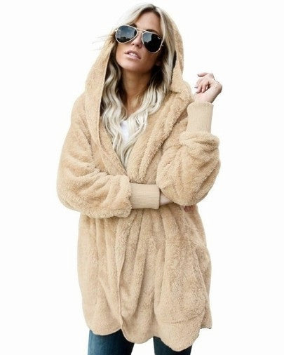 Plush Faux Fur Winter Coat