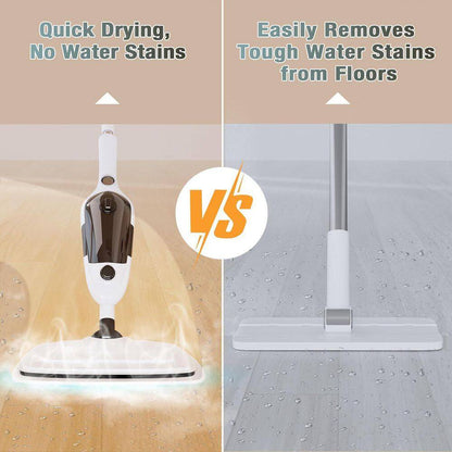 Commercial Corded Steam Mop for Hardwood, Tile, Carpet, Windows, Clothes - Adjustable Steam, Quick Dry, Deep Clean