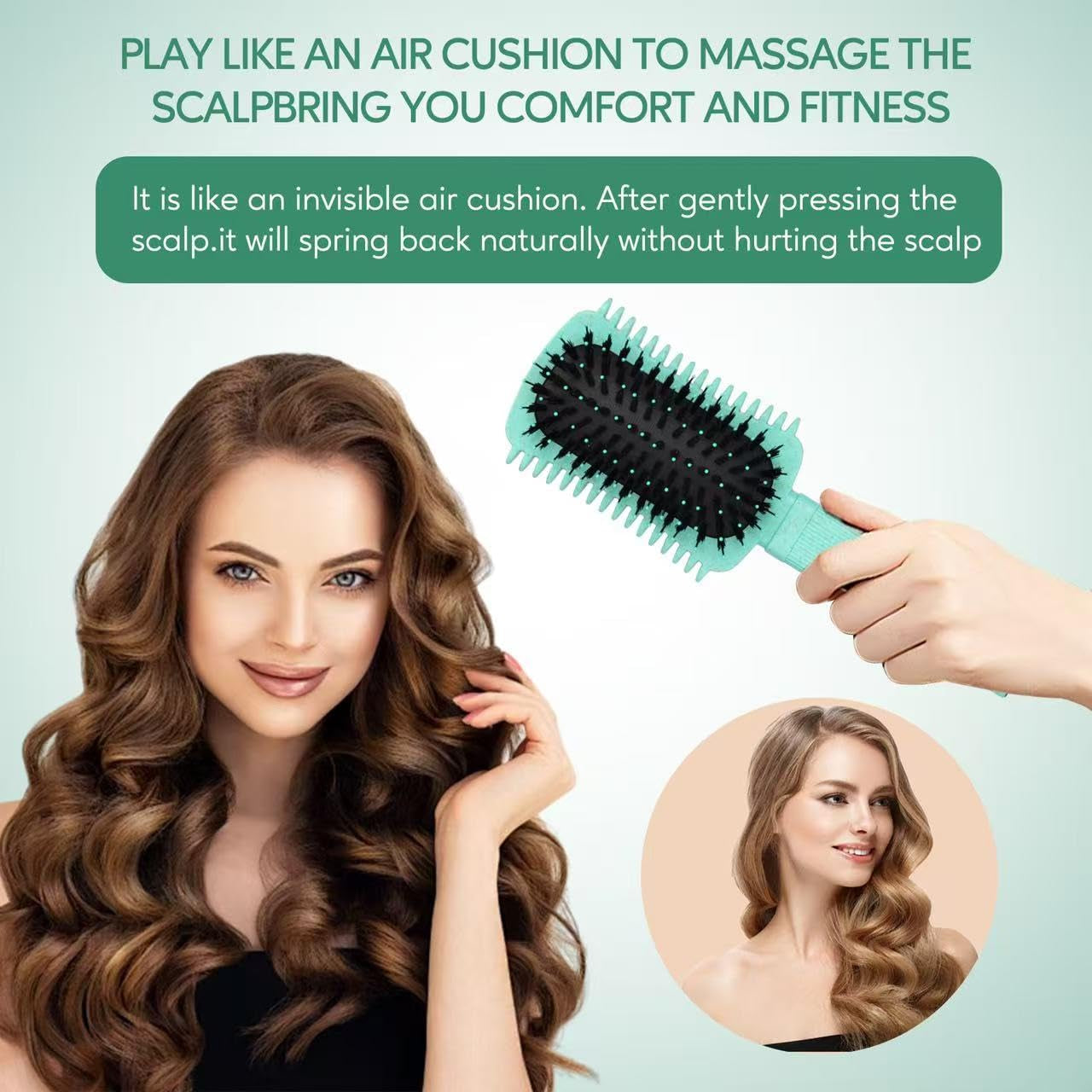 Curly Hair Brush Defining, Volume Curl Defining Brush for Effortlessly Detangling Shaping and Styling Women'S Curls, Waves & Coils, Curly Hair Products, Reduce Frizz