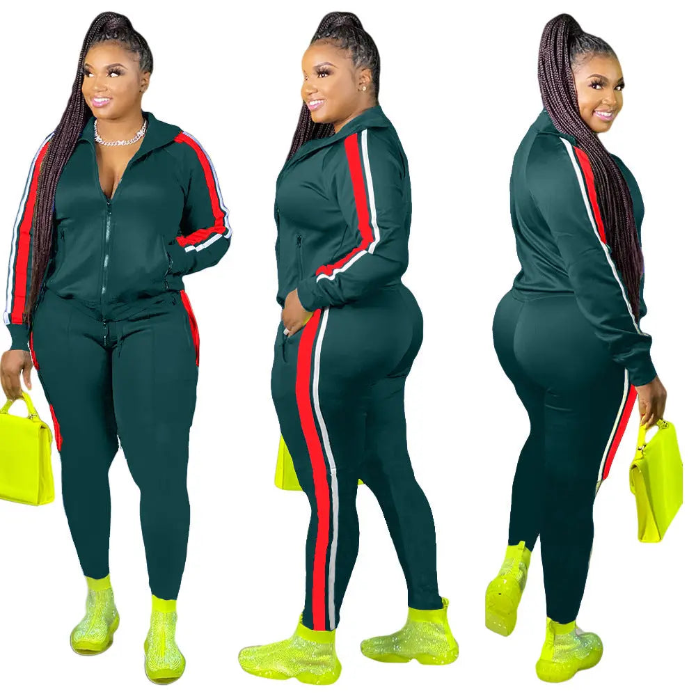 Casual stitching two-piece women's clothing - New Era Fashion LLc