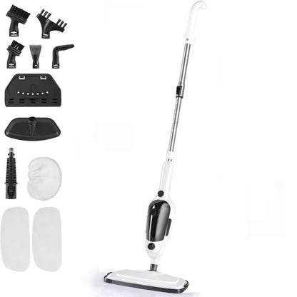 Commercial Corded Steam Mop for Hardwood, Tile, Carpet, Windows, Clothes - Adjustable Steam, Quick Dry, Deep Clean