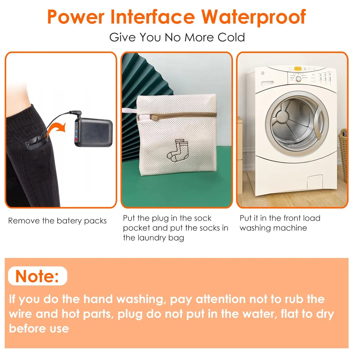 1Pair  Electric Heated Socks For Men Women Battery Powered Heated Socks Rechargeable Feet Warmer With 4 Temperature Levels Indoor Outdoor Machine Washable Cjdropshipping