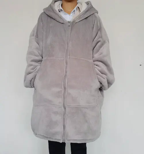 Amazon Thick Cozy Blanket with Hooded Robe for Comfort - New Era Fashion LLc