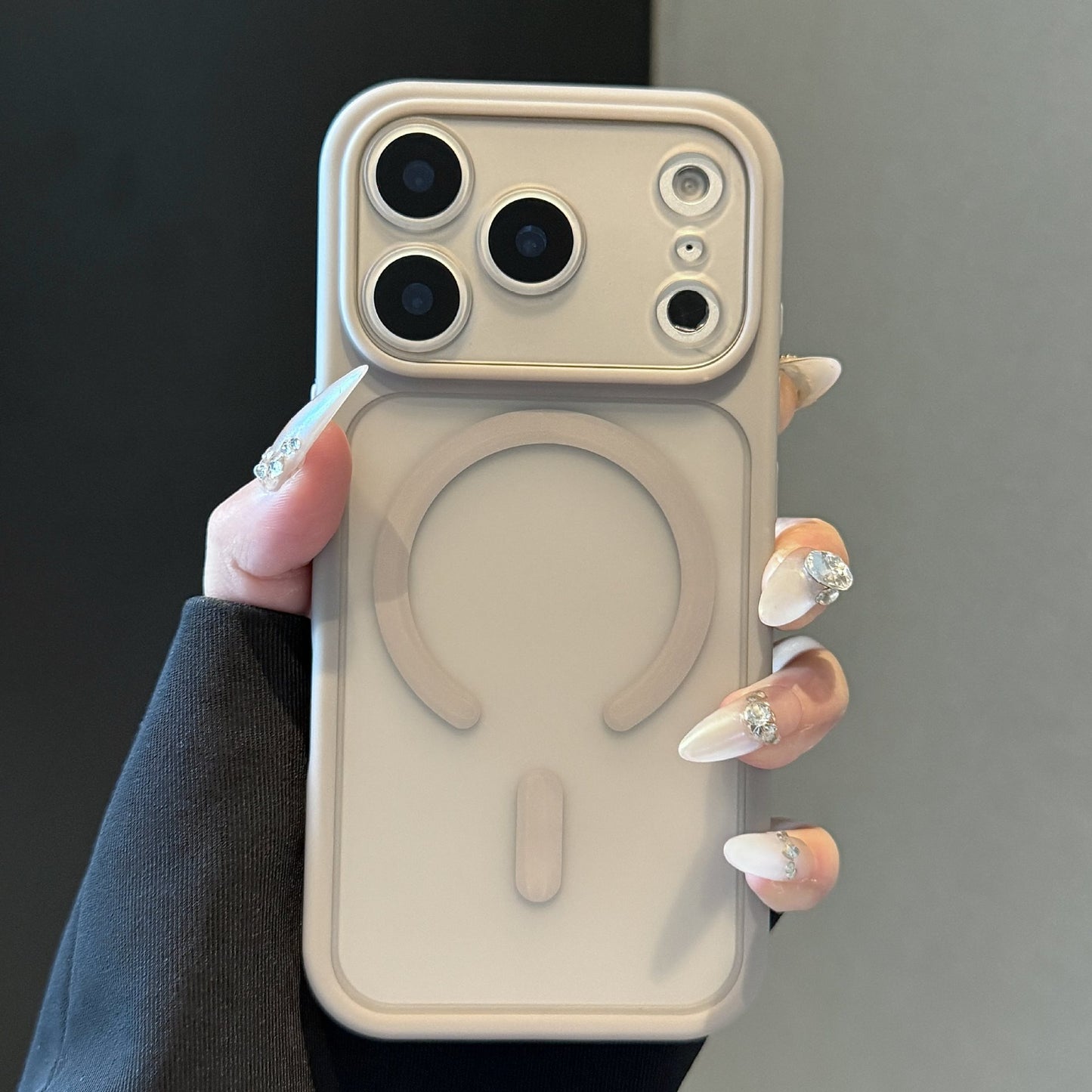 Magnetic Shockproof Semi-Transparent Phone Case