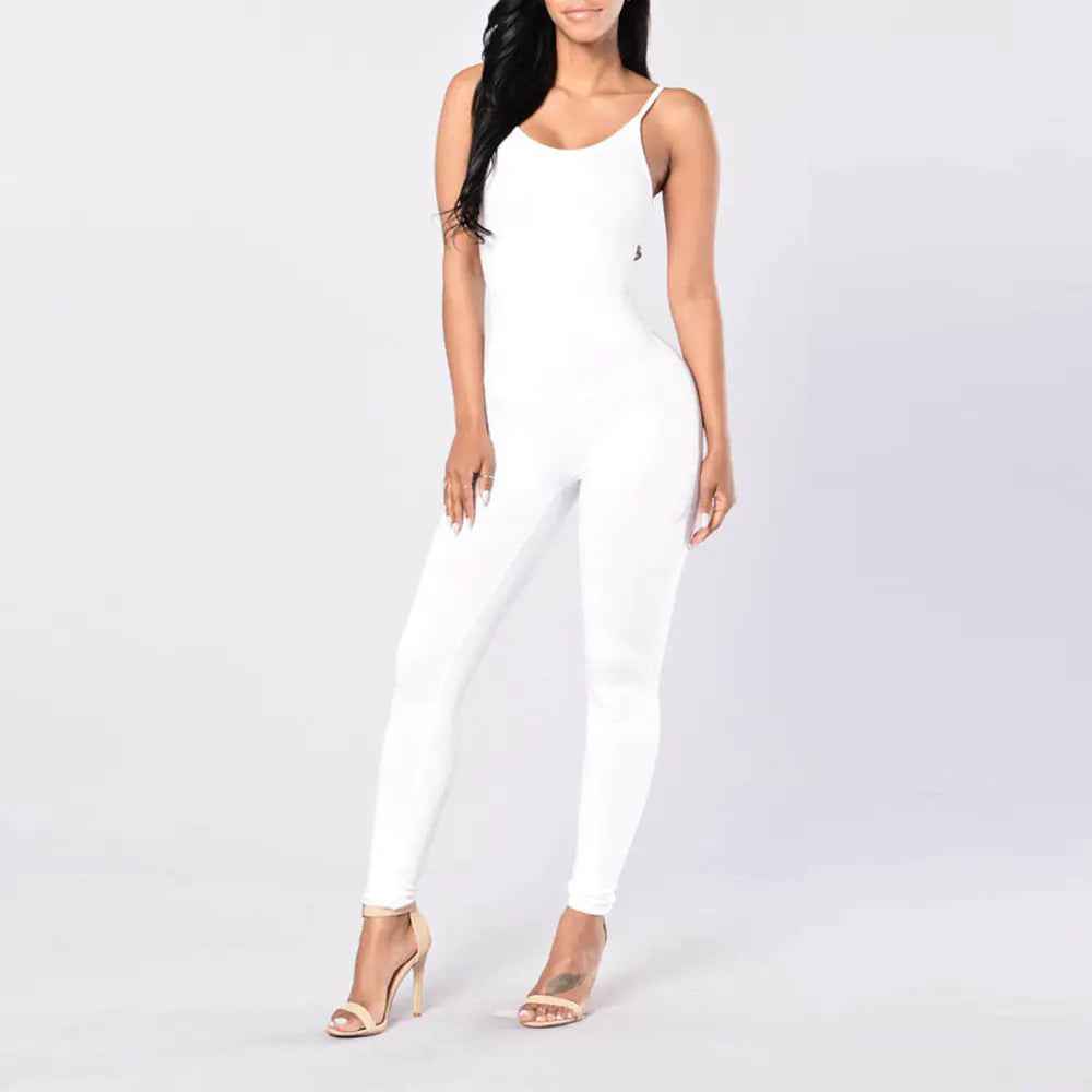 Sleeveless Jumpsuit with Straps
