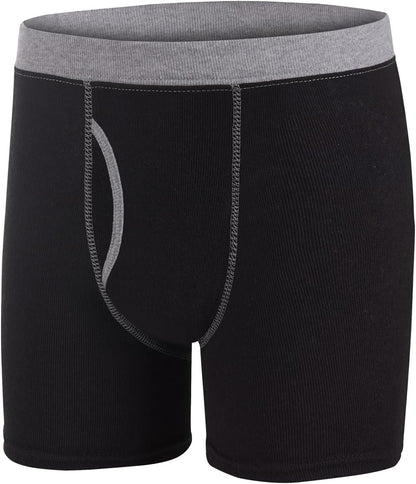 Boys' Cotton Stretch Underwear Boxer Briefs and Briefs Pack, Available in 8 or 12 Count for Toddlers and Boys
