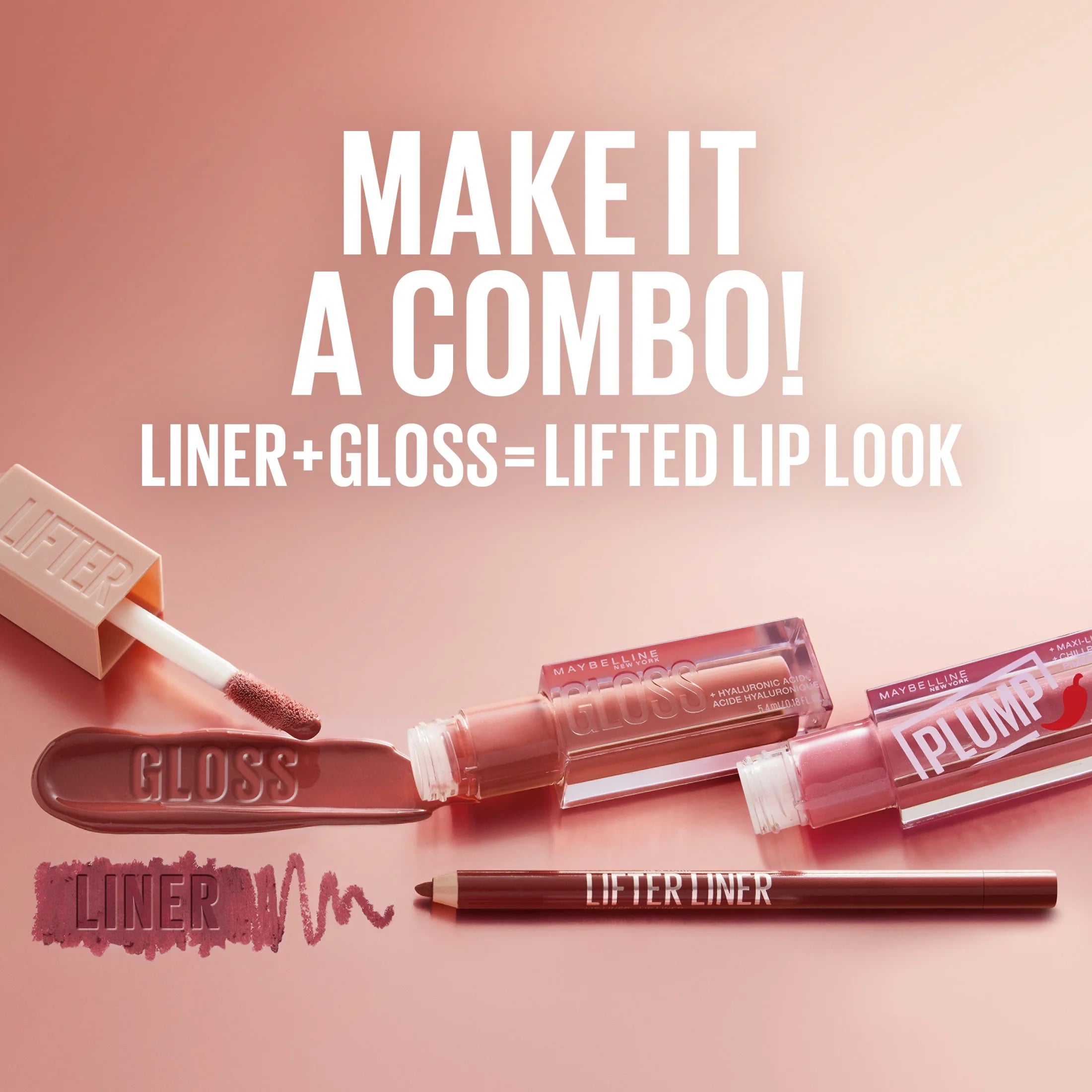 Lifter Gloss Lip Glosses Makeup with Hyaluronic Acid, Moon