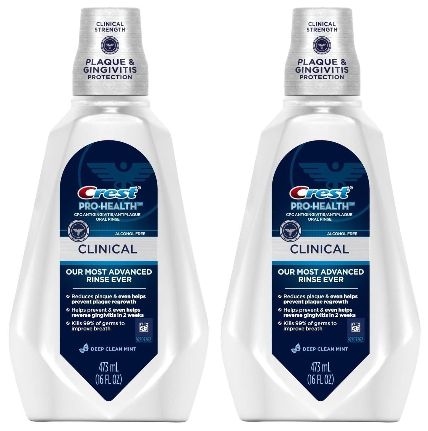 Crest Pro-Health Clinical Mint Oral Rinse 473ml Twin Pack