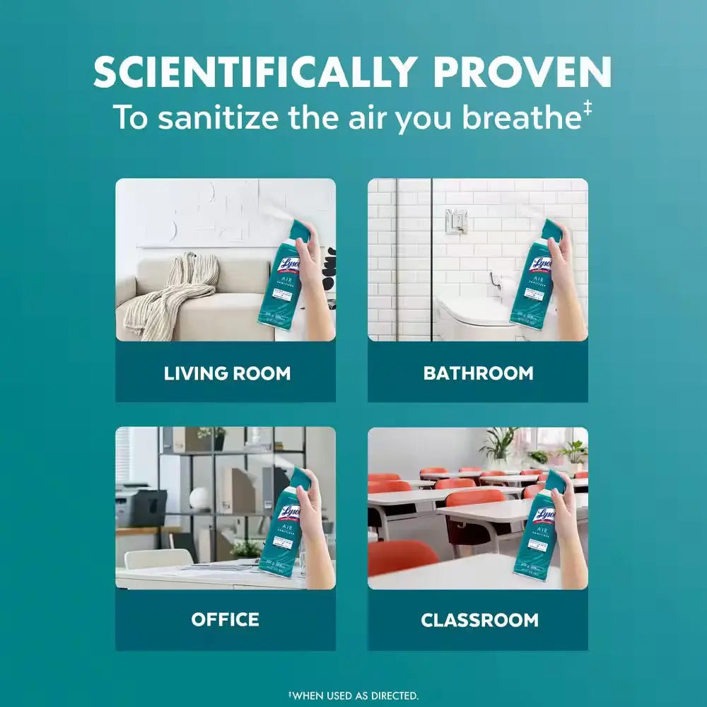 Air Sanitizer Spray, for Air Sanitization and Odor Elimination, Simple Fresh, 10 Fl. Oz