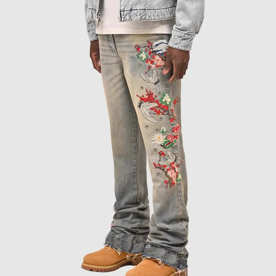 Men's Straight-Leg Denim Pants, European And American Street Style - New Era Fashion LLc