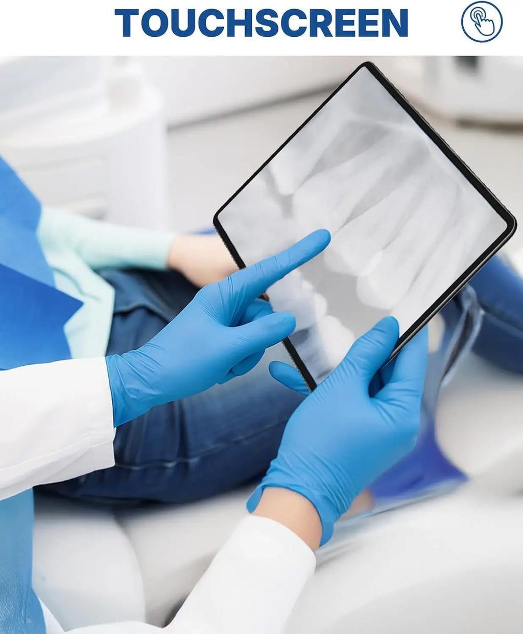 Vinyl Synthetic Exam Gloves, 4 Mil, Latex Free Disposable Gloves for Medical, Cooking, Cleaning, and Food Prep