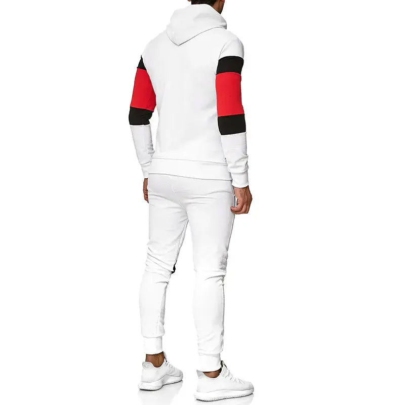 Men's Color Block Hoodie and Sweatpants Set Zendrop