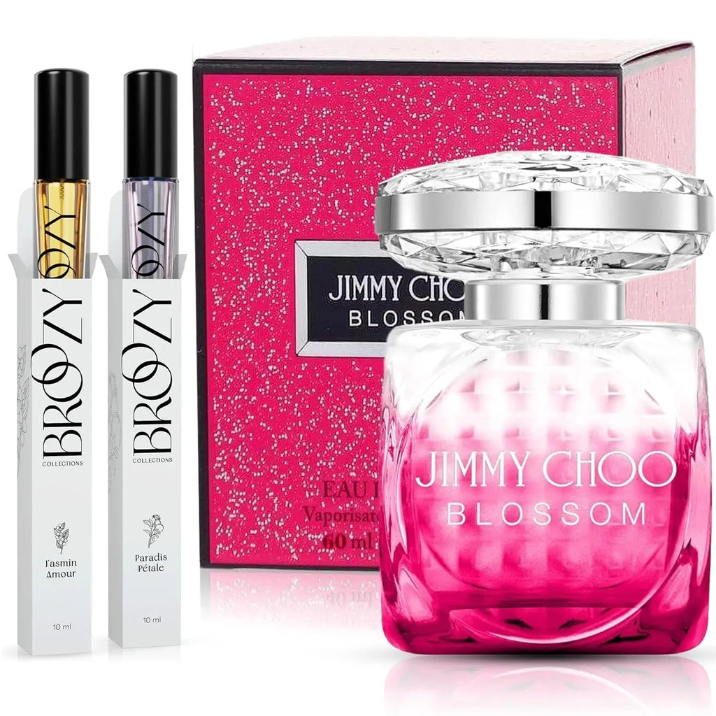 Women'S Perfume Set: Jimmy Choo Blossom (60Ml) + 2 Travel Perfume