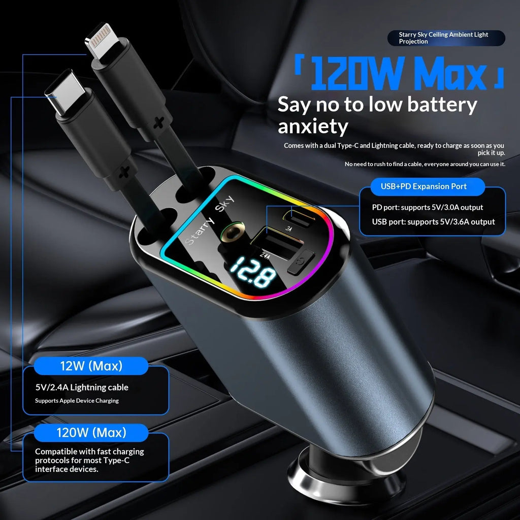 Starry Sky Flexible Wire Car Charger - New Era Fashion LLc