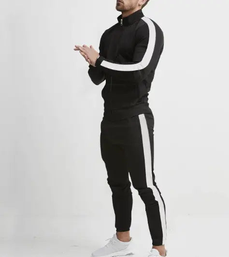Men's Hooded Zip-Up Athletic Tracksuit Set - New Era Fashion LLc