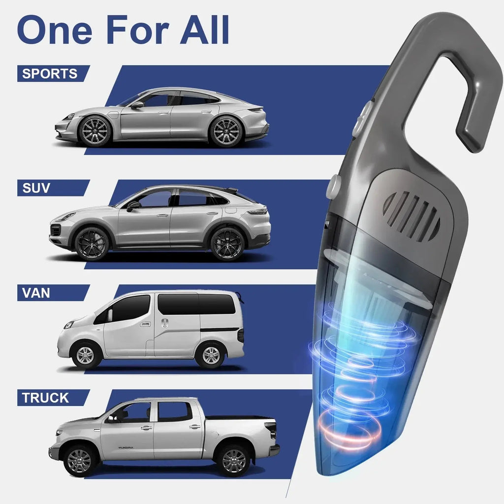 Portable Car Vacuum Cleaner,  Cordless Handheld Vacuum 7.5KPA Powerful Wet Dry Vac for Home Car Pet Hair