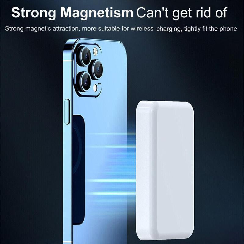 5000Mah Magnetic Power Bank, Wireless Portable Charger, Fast Charging Magsafe Battery Pack for Iphone 17/16/15/14/13/12/Plus/Pro Max, Compact Device Smartphone Chargeable