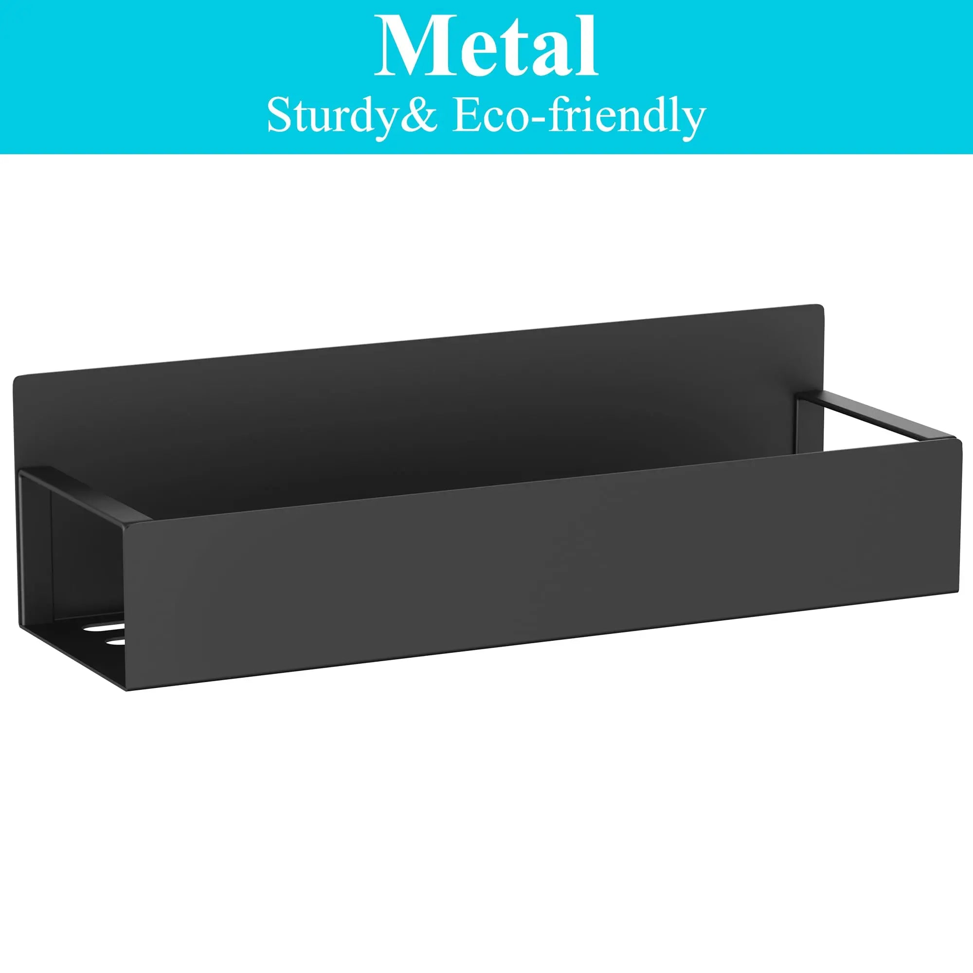 HuggieGems Metal 4 Pack Magnetic Spice Storage Rack Organizer for Refrigerator and Oven, Black Fridge Organizers and Storage HuggieGems