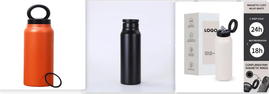 304 Stainless Steel Vacuum Cup Creative Magnetic Water Cup Insulated Sports Water Bottle With Straw Outdoor Insulated Water Mug With Magnetic Phone Holder Cjdropshipping