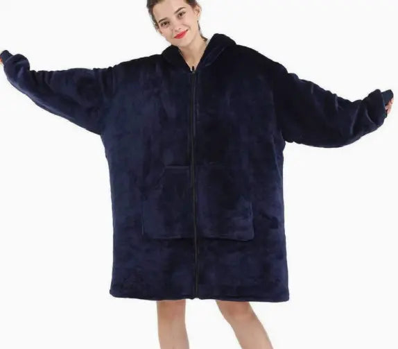 Amazon Thick Cozy Blanket with Hooded Robe for Comfort - New Era Fashion LLc