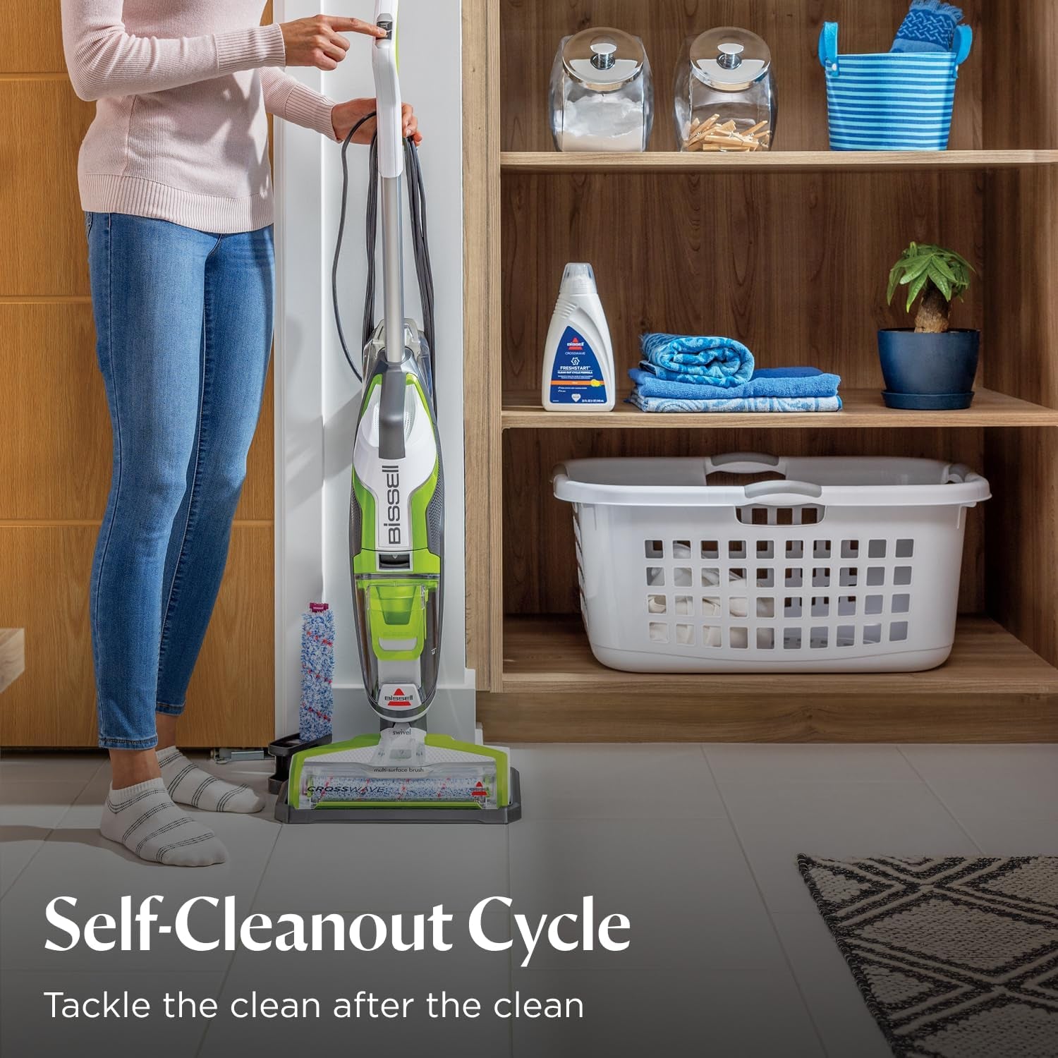 Bissell Crosswave Turbo All-in-One Wet and Dry Vacuum Mop for Hard Floors and Area Rugs, Model 3888A