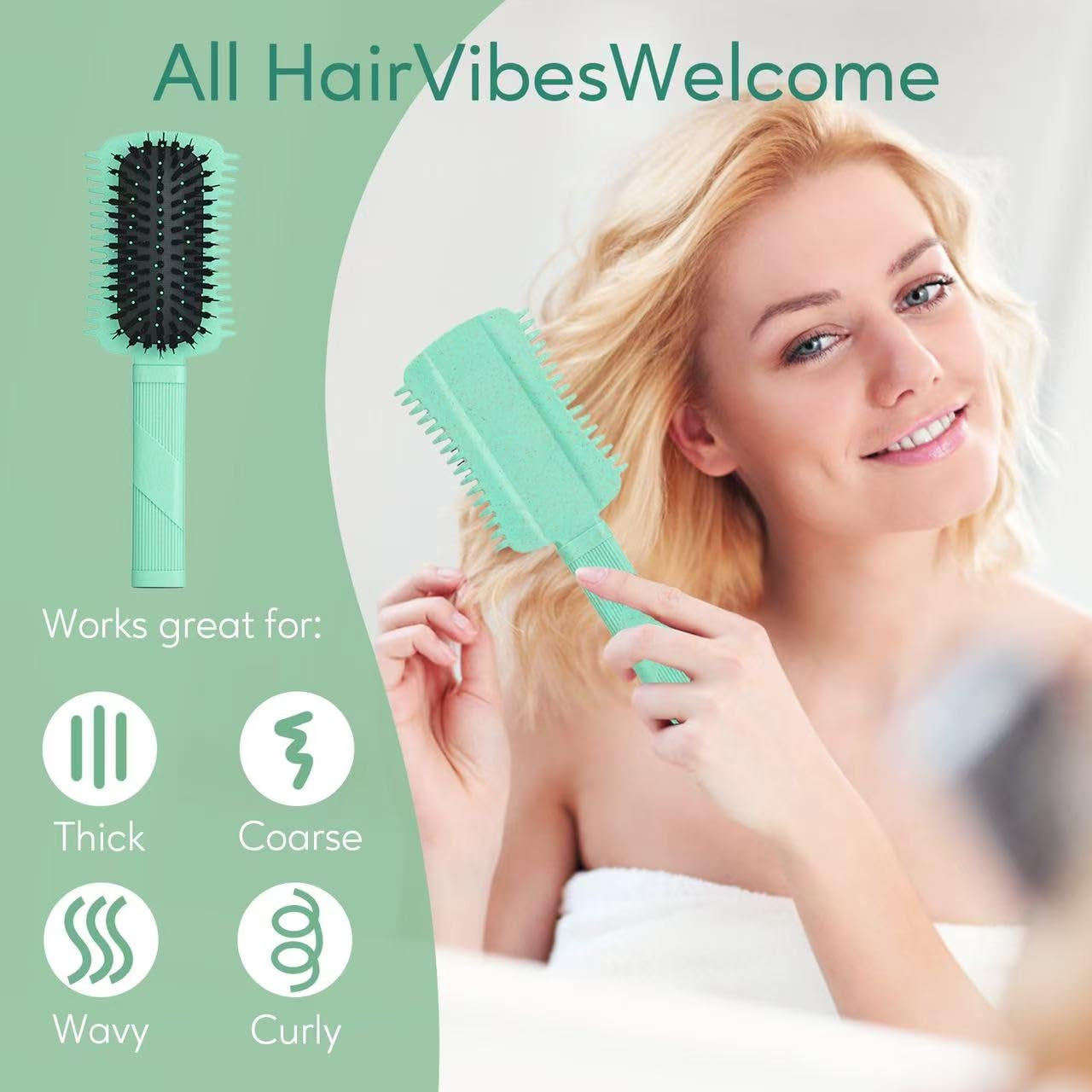 Curly Hair Brush Defining, Volume Curl Defining Brush for Effortlessly Detangling Shaping and Styling Women'S Curls, Waves & Coils, Curly Hair Products, Reduce Frizz