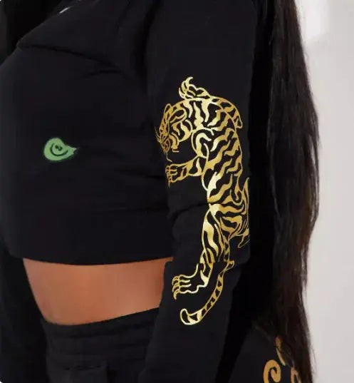 Painted Zipper Two-Piece Set Zendrop