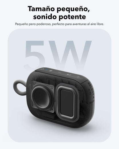 Soundcore Select 4 Go Bluetooth Shower Speaker by Anker, IP67 Waterproof/Dustproof, Ultra-Portable Bluetooth Speaker, 20H Playtime, Floatable, Powerful Sound, Electronics for Outdoors/Home/Travel