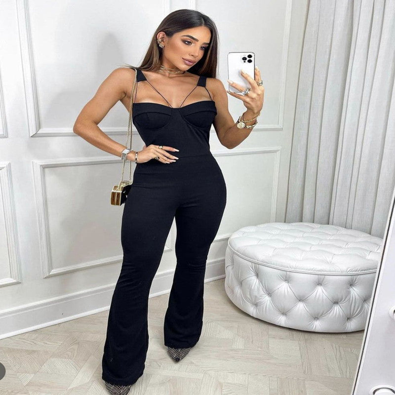 Bandage Jumpsuit Backless High Street Jumpsuit New Era Fashion LLc