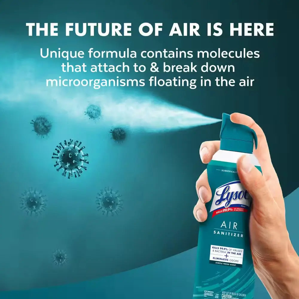Air Sanitizer Spray, for Air Sanitization and Odor Elimination, Simple Fresh, 10 Fl. Oz