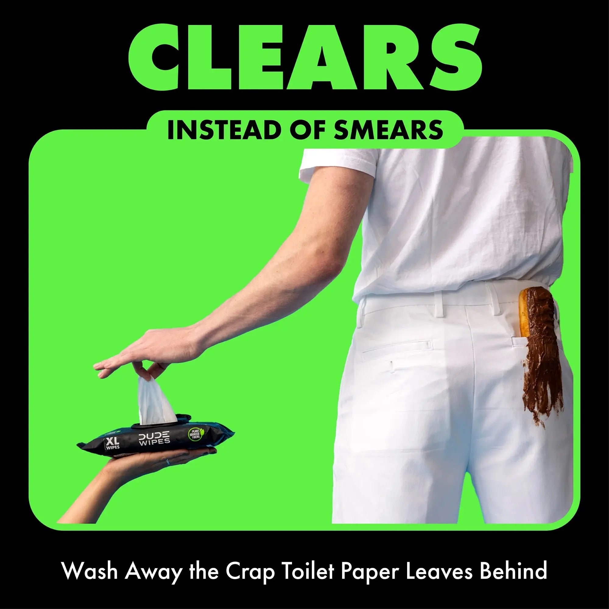 Flushable Wipes, XL Wet Wipes for at Home Use, Herbal Relief, 144 Count