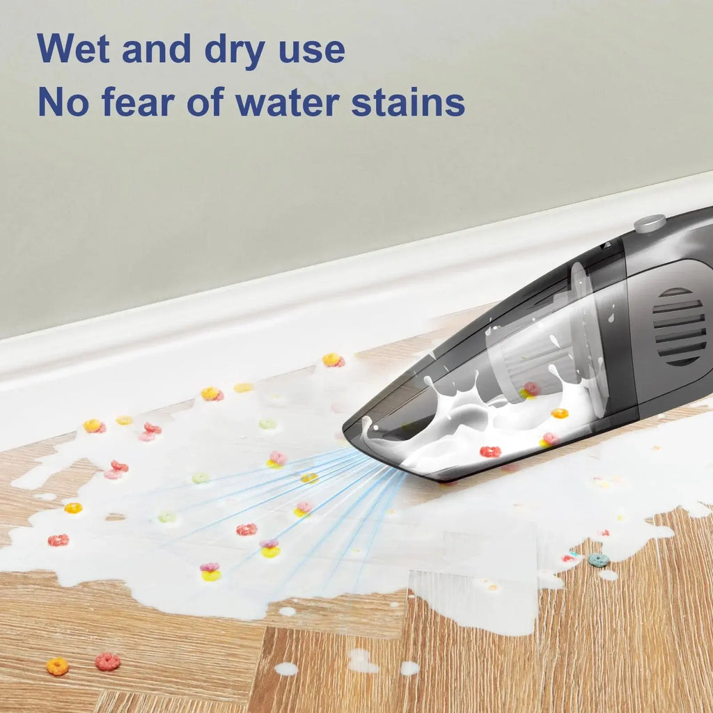 Portable Car Vacuum Cleaner,  Cordless Handheld Vacuum 7.5KPA Powerful Wet Dry Vac for Home Car Pet Hair