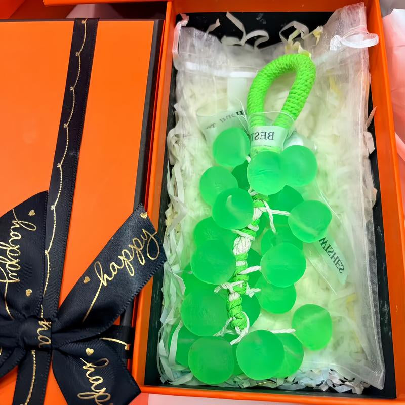 Grape Cluster Handmade Soap(25 Pcs), Suitable for Cleansing, Bathing, Hand Washing and Fragrance Pendant, Deep Cleansing, Oil Control, Smooth Light, Valentine'S Day Gift,Comes with Ribbon and Gift Box