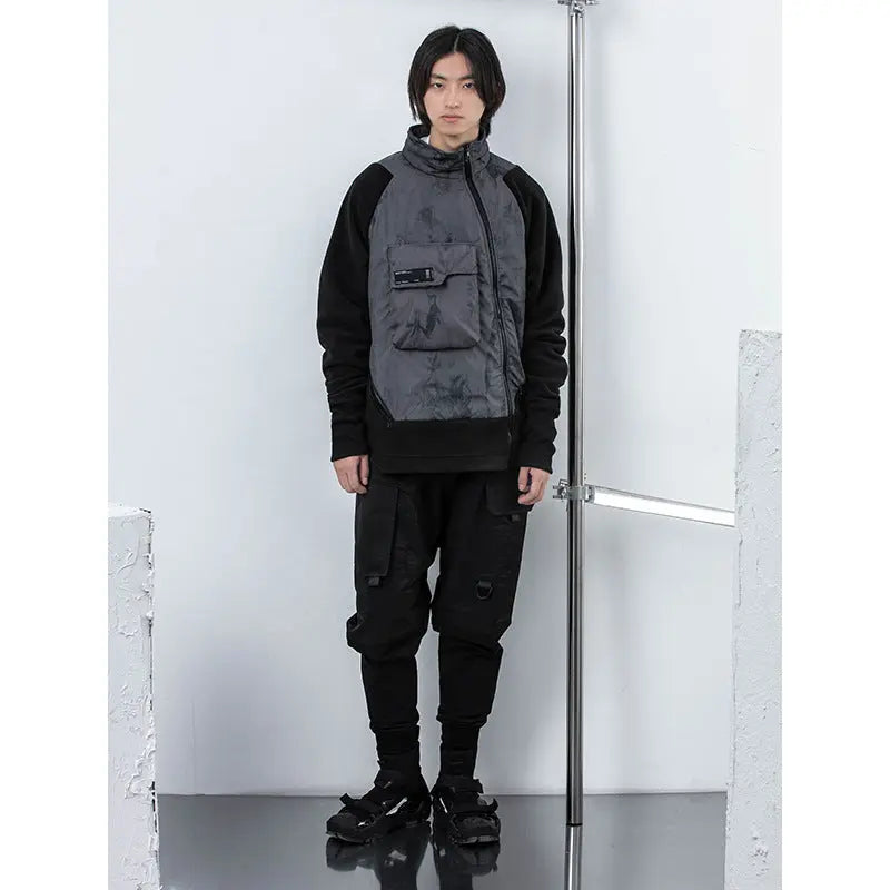 Fleece Jacket Loose Hooded Jacket Men Cjdropshipping